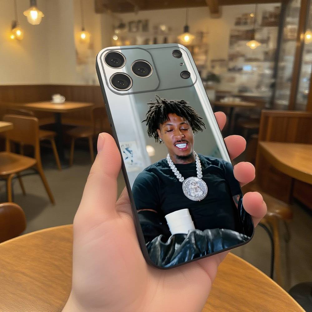 Rapper Y-YoungBoy Phone Case For iPhone 17,16,15,14,13,12,11,Pro,XS,Max,XR,Plus,E,SE4,Mini Black Soft Cover