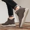 Vintersnøstøvler for menn Holder varmen Bomullssko Utendørs tursko Plysj Varm Høy ankelstøvler Joggesko