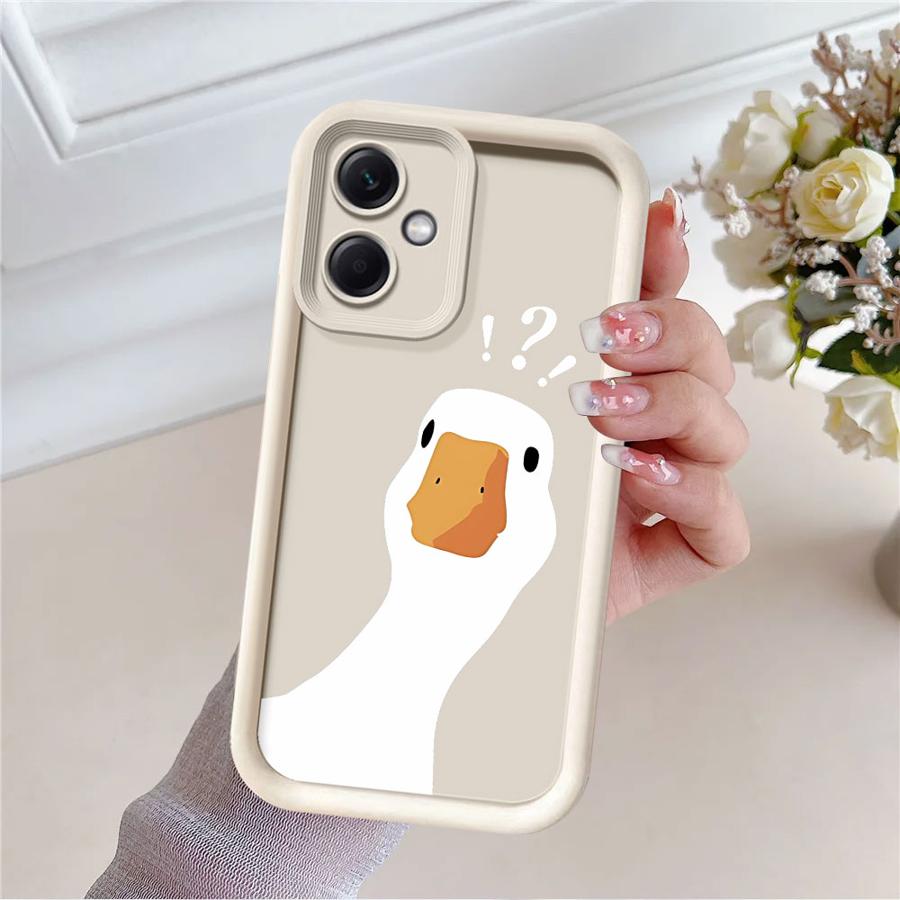 Cute Cartoon Duck Soft Shell Case for Xiaomi Redmi Note 13 12S 10S 12 14 Pro Plus 11Pro 11S 10 11 13Pro+ 14Pro+ 12Pro+
