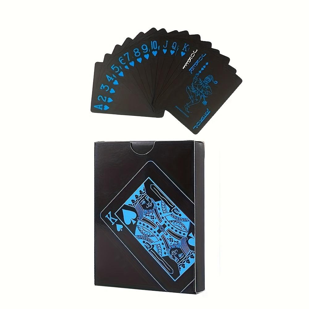2pcs/set Waterproof Red and Blue Poker Board Game Cards PVC Flexible Classic Magic Trick Cards Standard Deck of Playing Cards
