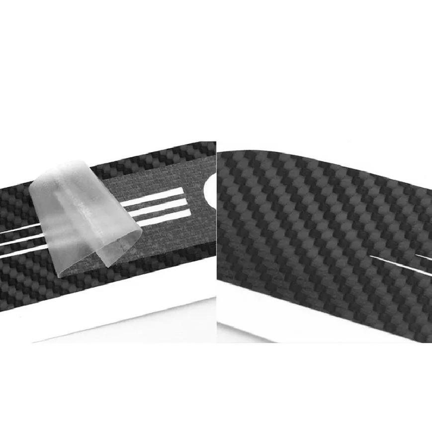 1PC Carbon Fiber Car Stickers OF High Mounted Stop Lamp High Brake Lights For 2012-205 BMW X1 Car-Styling Accessories