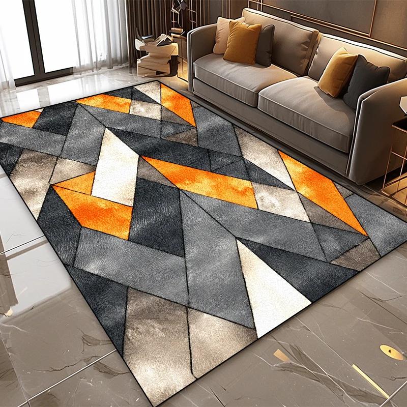 Modern Geometrisch Abstrakt Weicher Wohnzimmerteppich Schlafzimmerdekoration Leicht zu Reinigende Teppiche 140x200 Freizeitbereich Teetisch Fußmatten