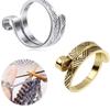 Knitting Loop Adjustable Open Ring Webbing Jewelry Crochet Wool Knitting Finger Wear Thimble Yarn Guide Tools Sewing Accessory