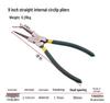 7" & 9" Bent Head Snap Ring Circlip Pliers - Internal/External Spring Pliers Set