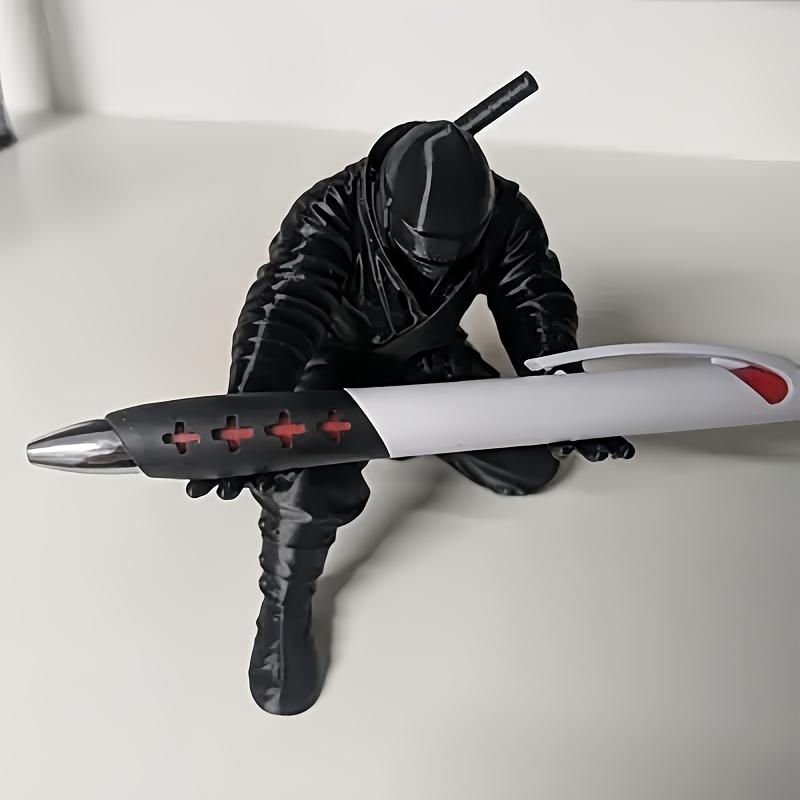 Ninja Warrior Pen Holder for Desk, Stylish Organizer for Ballpoint Pens, Pencils & Stationery, Cool Gift for Friends Coworkers