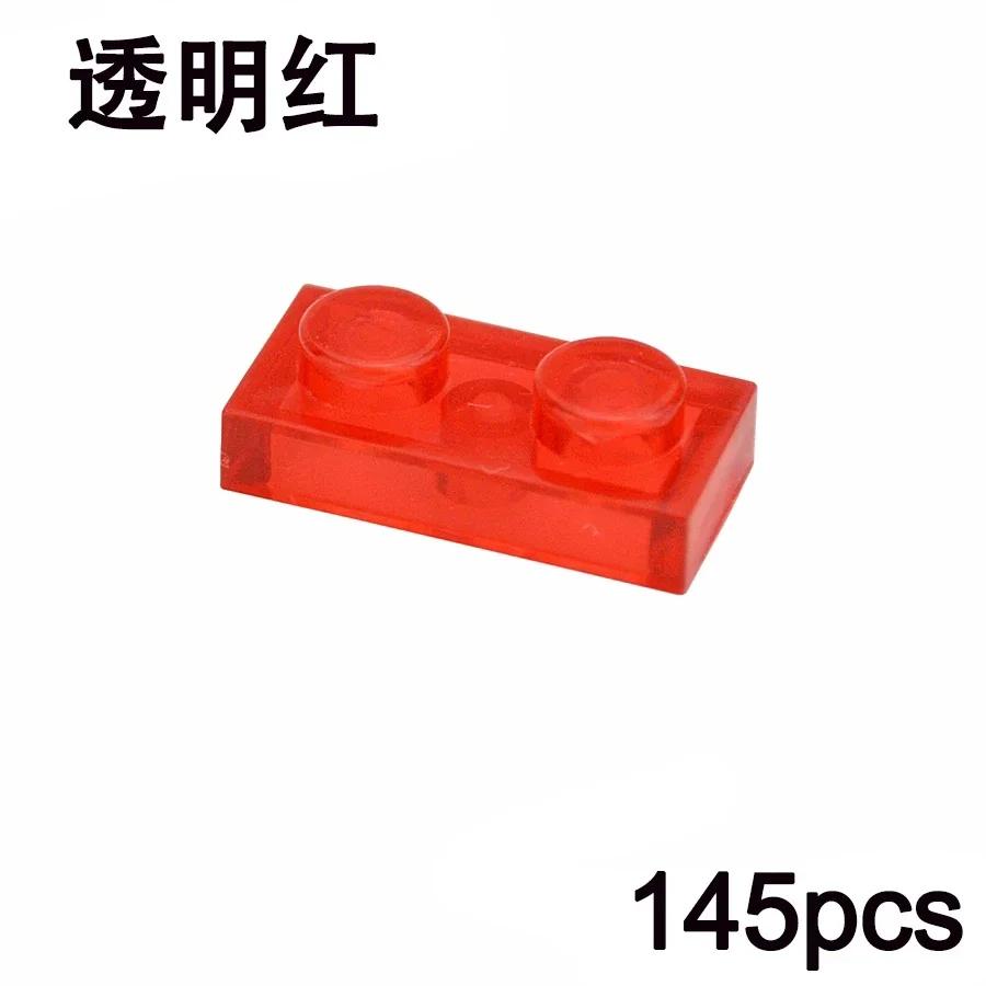 MOC Transparent Bulk Bricks 1x1 2x4 1x4 Clear Building Block Wall Panels and Baseplates