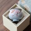 Floral Ceramic Teacup Vintage Floral KungFu Teacup Hand-made Afternoon Tea Cup