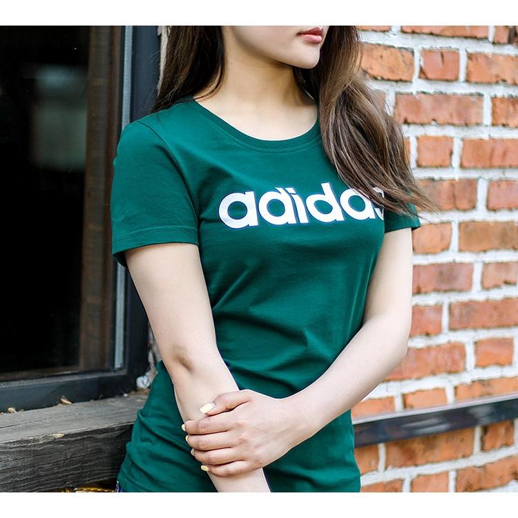 (WMNS) adidas neo Short Sleeve Forest Green Women's FP7866