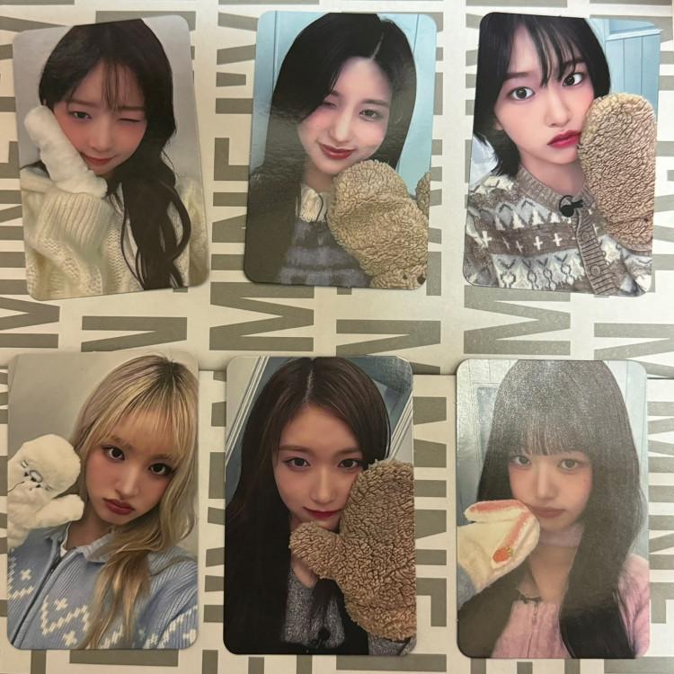 [Domestic Shipping] Ive Mine Sawe 4th Busan Fans Poka Gloves Poka Unpublished Photo Card Set of 6