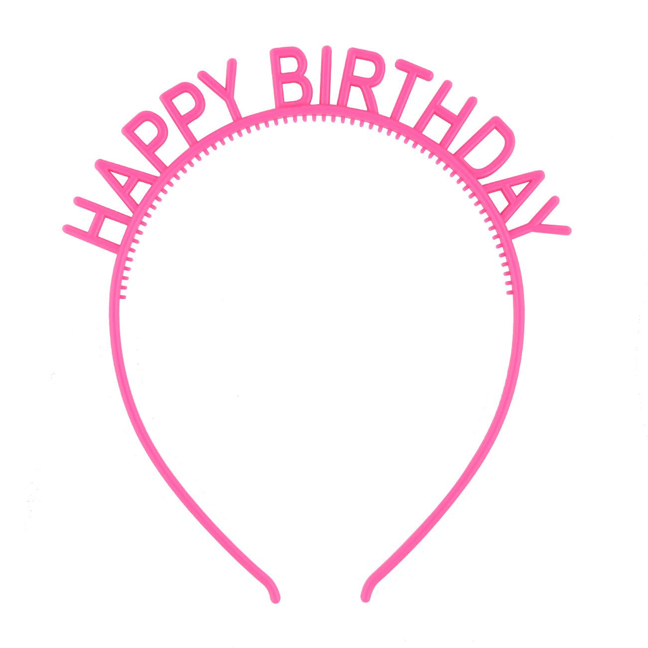 

Леденцовые цвета С Днем Рождения Повязки на голову с зубчиками Пластиковые обручи для волос Ленты Заколки Украшение для вечеринки Тиары Короны Аксессуары