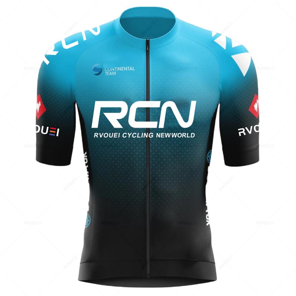 Set da ciclismo verde fluorescente Rcn Uniforme da mountain bike Maglia da ciclismo da uomo estiva Set Maglie da bici da strada Abbigliamento da bicicletta MTB
