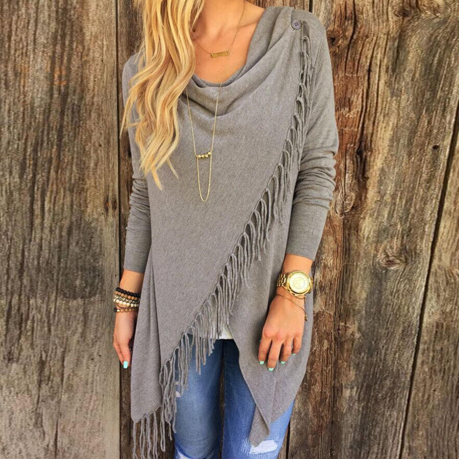 

Женские модные повседневные однотонные топы средней длины с кисточками для бодибилдинга S