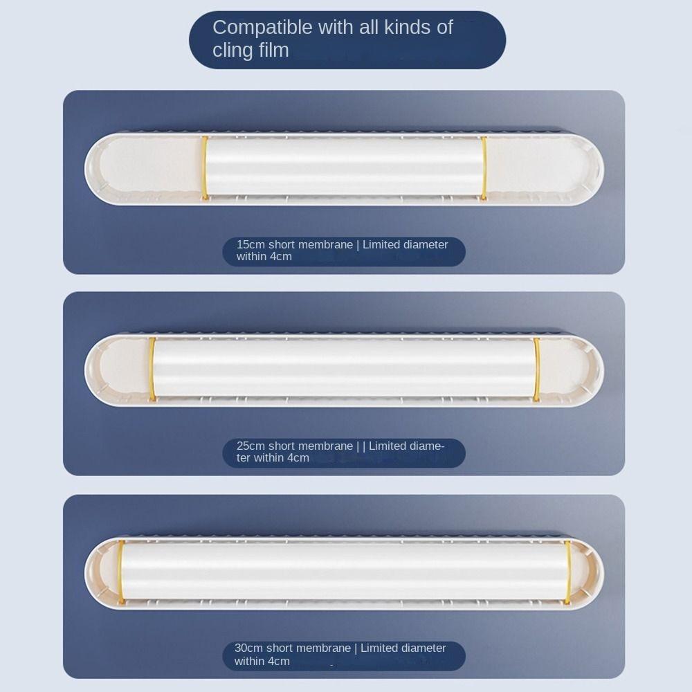 Wall Mounted Cling Film Cutter Box Suction Cup Baking Paper Cutter  Household