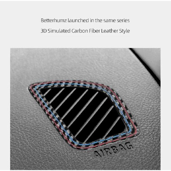 For BMW F20 F21 F22 F23 Dashboard Side Air Vent Outlet Trim Frame Made of Alcantara Performance Sticker Car Interior Accessories