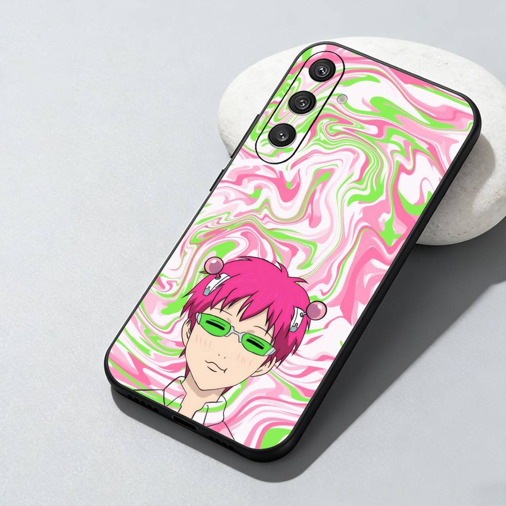 Saiki-K k-Kusuo Anime Phone Case For Samsung Galaxy A73,A72,A71,A70,A52,A51 Others Soft Black Cover
