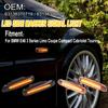 2pcs Smoked Black Led Dynamic Turn Signal Light Side Fender Marker Sequential Indicator Lamp Trim For BMW 3 Series E46 1997-2001Turn Signal 2
