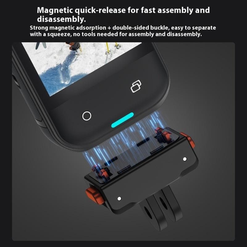 360 Degree Camera Magnetic Quick Release Mount Tripods Adapter Rapid Installation Design for X5/2