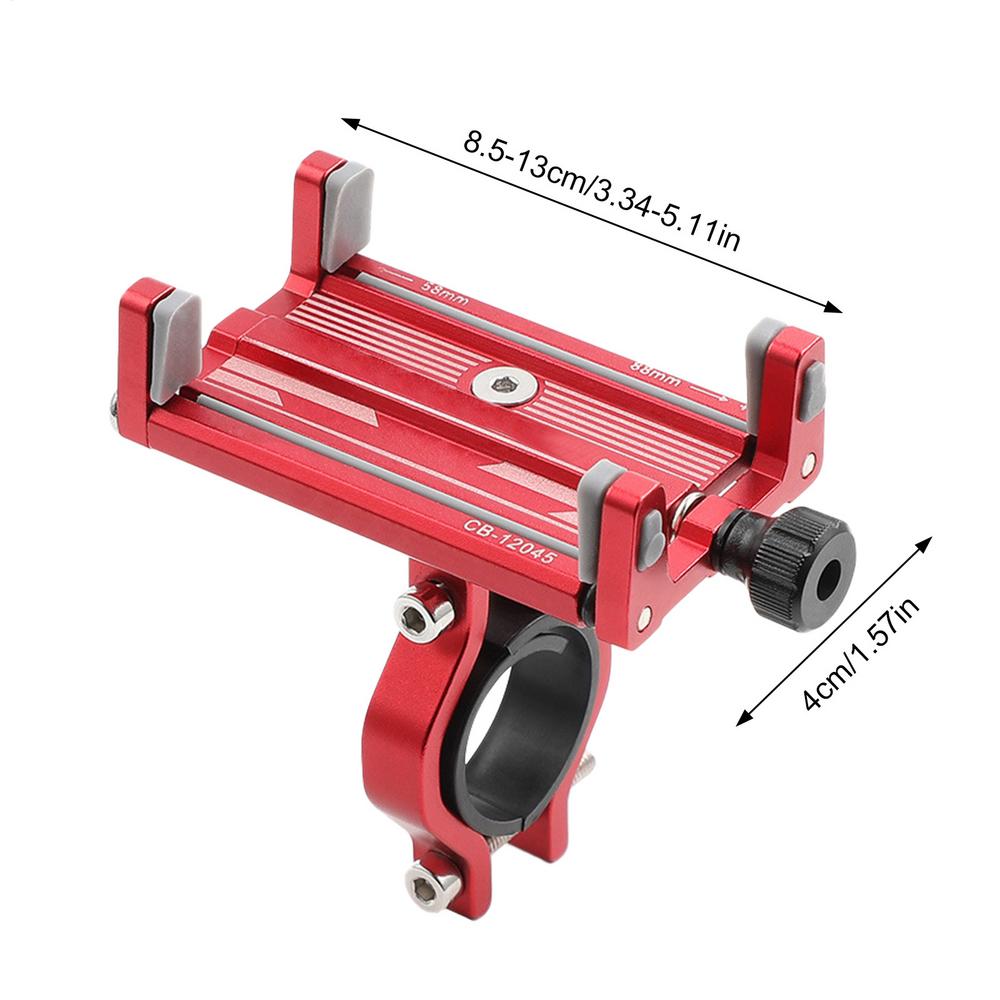 360 Degree Rotation Aluminum Alloy Bicycle Motorcycle Phone Holder Universal Mobile Phone Holder Bike Accessories