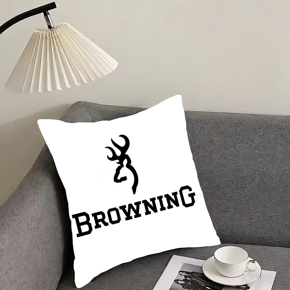 Cool BBrowningG Cushion Cover Pillowcase Ultra Soft Skin Friendly Fabric Cloud Like Comfort  Concealed Zipper