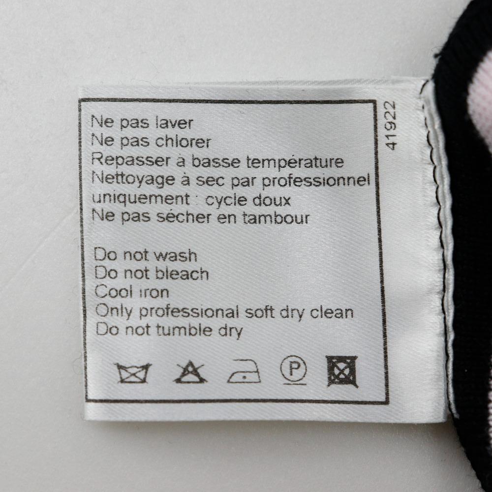 Chanel Sports Line Short Sleeve Shirt P21361V01278 Summer Knit Black / Pink Cotton Women Used