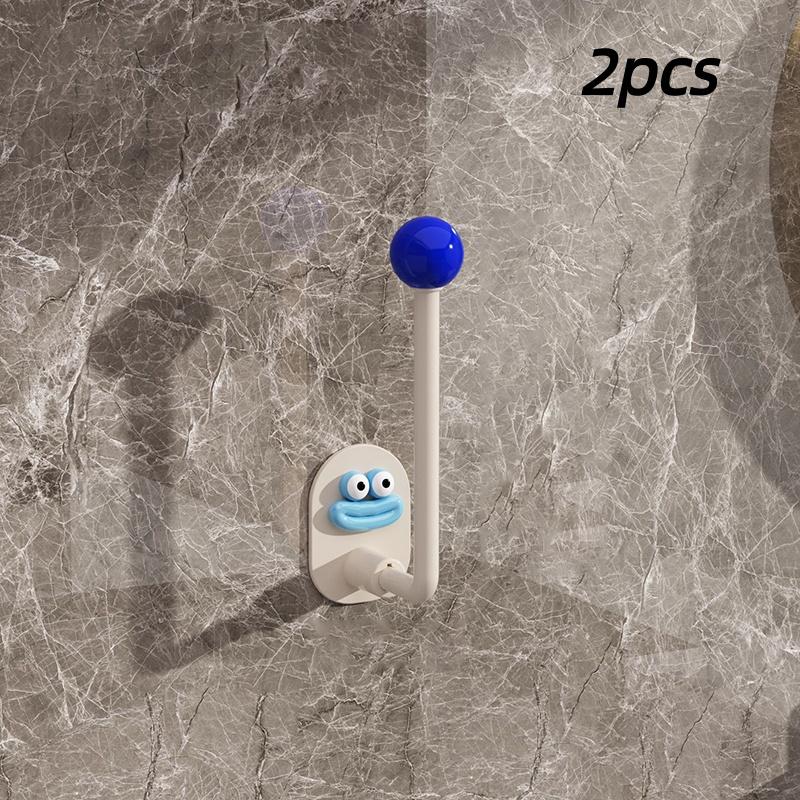 2pcs, Super Strong Adhesive Hooks - Hair Accessory Storage, Dormitory Hooks, Teacher Supplies, Back To School Supplies