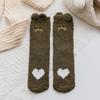 Thermal Socks For Womens Coral Fleece Socks Floral Print Sock Colorful Winter Cute Fashion Fuzzy Female Funny Long Socks
