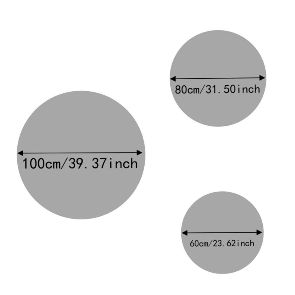 Stain Resistant Christmas Round Carpet Crystal Velvet Festive Area Mat Family Gathering
