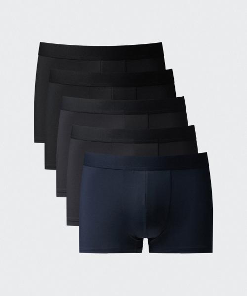 [Стандарт Musinsa] Мужские боксеры 5 шт. [Доставка из Кореи] 100% Оригинал Black Black Black Black Black 90