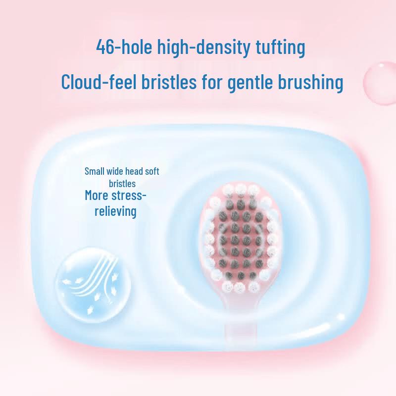 LengSuanLing Cloud Feel Small Wide Head Soft Bristle Toothbrush 20-Pack
