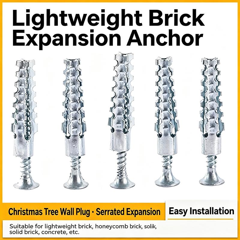 Light Duty Metal Expansion Anchors 1Pcs Strong Load Anti-Loosening Design for Household Shelf Mounting Repair