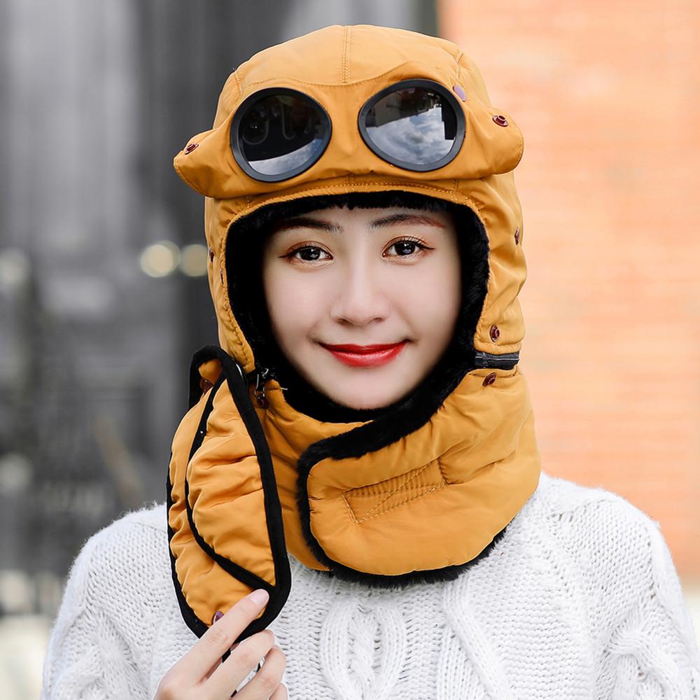 Unisex Fashion Thicken Warm Hat Windproof Winter Hats For Men Women Keep Warm Cap