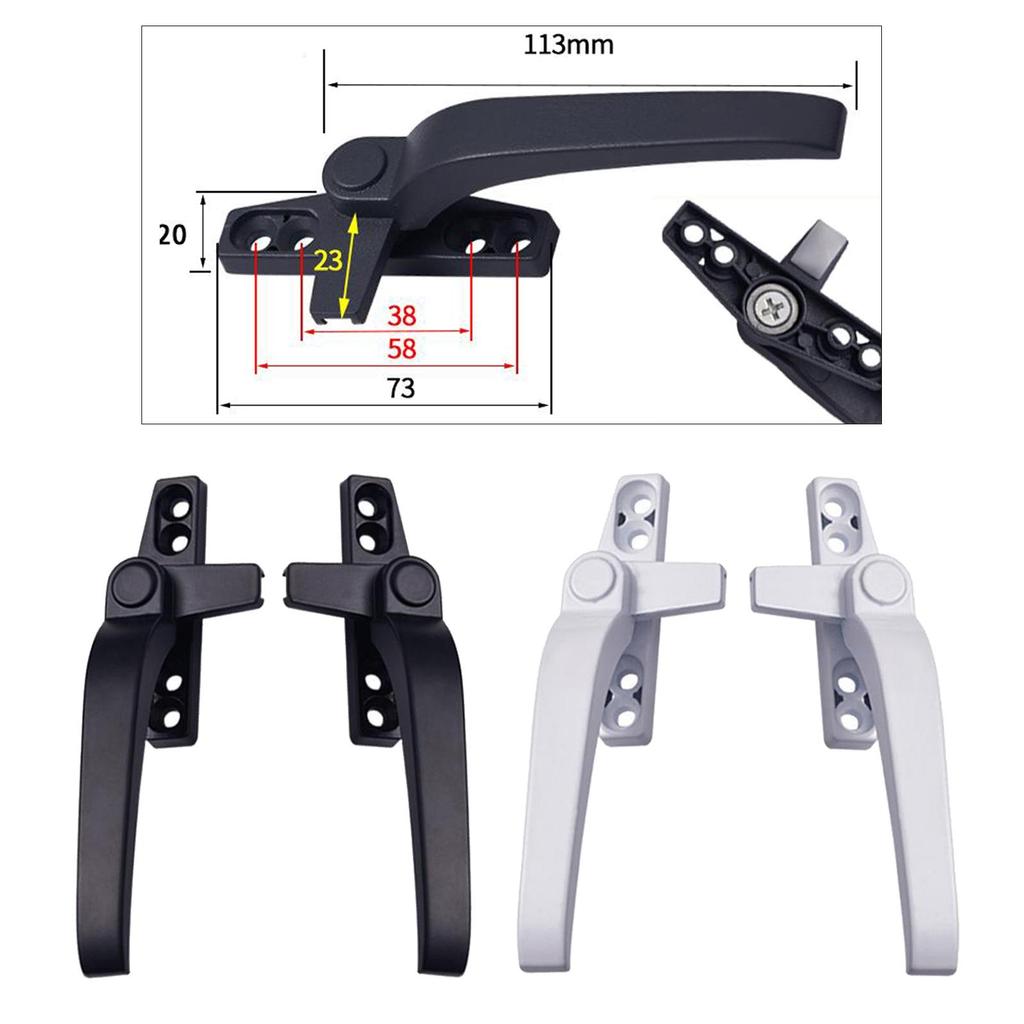 Replacement Door Handles Left/Hand Zinc Alloy Door Handles Accessories Hardware