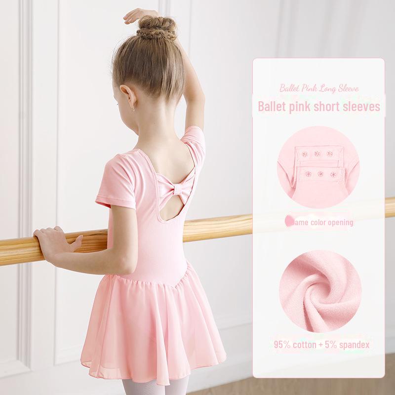 Girls' Long Sleeve Ballet Dance Jumpsuit - Autumn Chinese Dance Costume