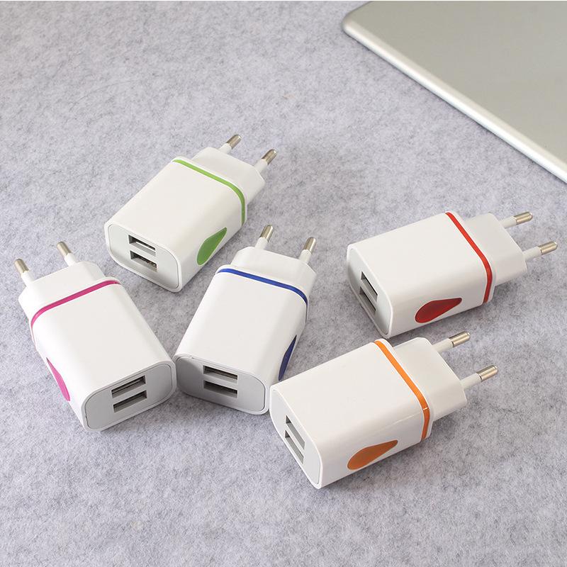 Light Luminous Double-sided Water Drop Charger Smart USB Mobile Phone Universal Charging Head 1A