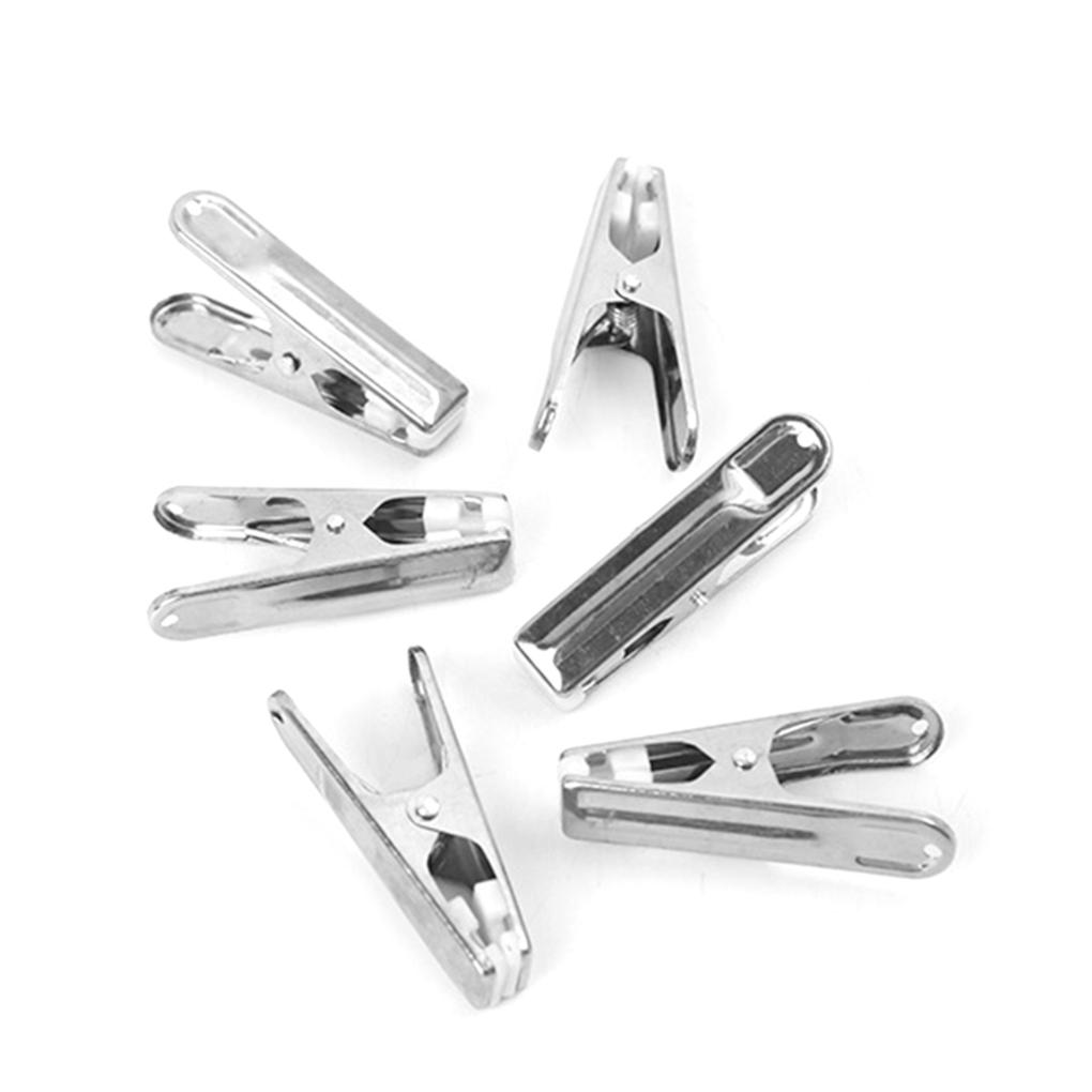 14 Pieces Stainless Steel Clothing Hanging Clip Portable Washable Small Peg House Backyard Dress Drying Hanger