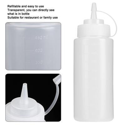 480 ml Tomatensaucen-Quetschflasche, Salatdressing-Spender, Haushaltsküchenbedarf, Saucenbehälter, Tomatensaucenflasche