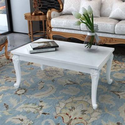 Vidaxl Coffee Table, White, High Gloss 100X60X42 Cm