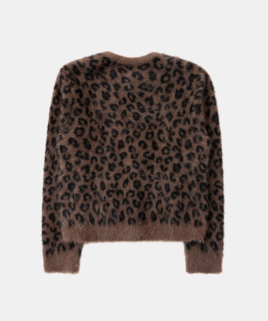 Badblood Viper Mohair Cardigan - Brown Leopard