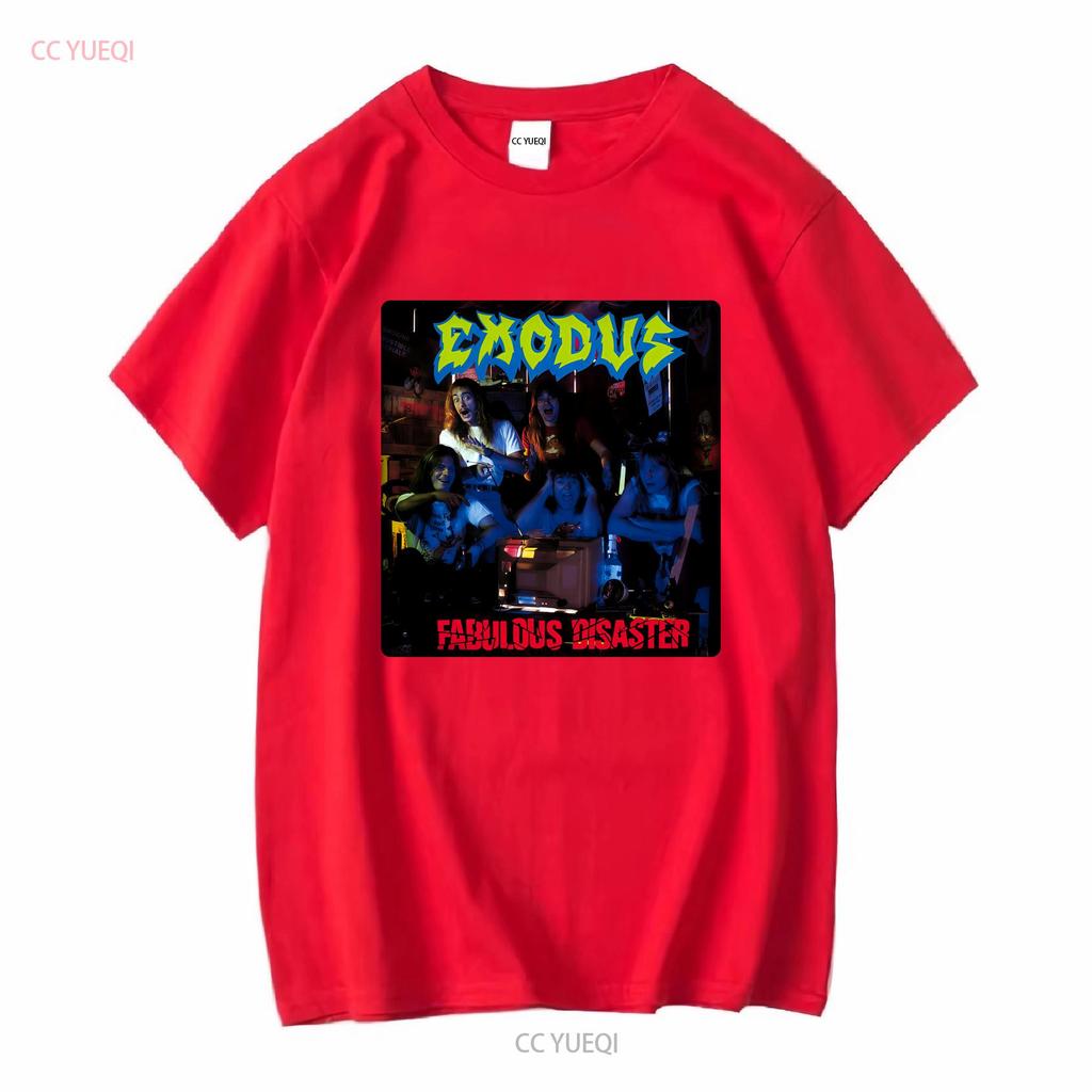 Edizione Limitata NWT Exodus Fabulous Disaster American Extreme Metal Rock T Shirt S 4XL manica lunga o corta vintage Lavato moda