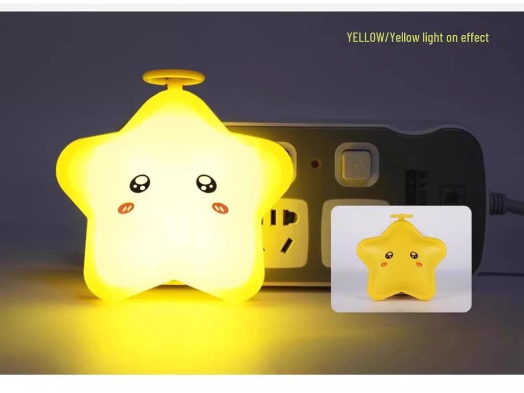 Guardian Star Bedside Table Lamp - Creative Plug-in Night Light for Bedroom