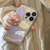 Purple Hello Kitty Apple 17 Pro Max Cartoon Phone Case - Transparent Space Design, Compatible with Apple 14, 15, 16 Pro