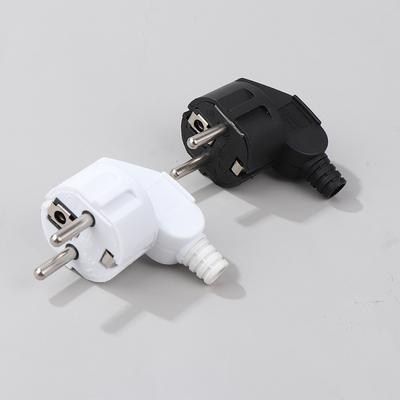 Adaptador de enchufe europeo de 16 A, macho, de repuesto, recableable, Schuko, para toma de corriente eléctrica