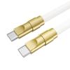 120W Super Fast Charging Cable Zinc Alloy Liquid Silicone Type-C to Type-C Fast Phone Charging Cable for Apple macbook Android