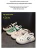 Women's 2025 Leather Flat Sandals - Soft Sole, Casual Style, Round Toe, Color Block for Beach & Pregnancy