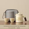 Portable Chinese Style Travel Tea Set for One Person - Outdoor Camping Teacup Kuaike Set