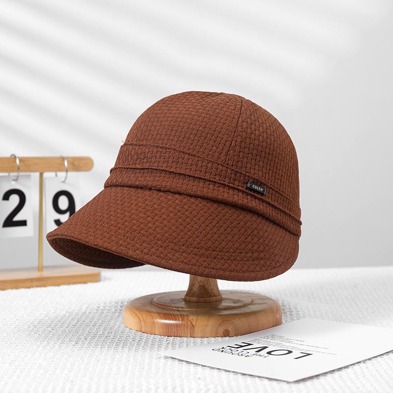 

1pc Waffle Foldable Wide Brim Sun Hat for Women,Spring and Summer Sun Quick-drying Visor Fashionable Sun Visor Bucket Hood One Size коричневый