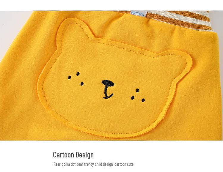 Baby Plush High-Waist Warm Pants for Boys and Girls - Autumn and Winter Belly Protection