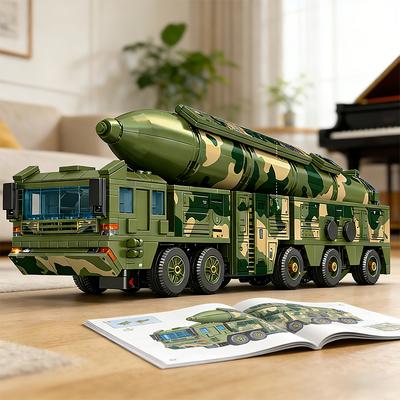 40CM Obří raketomet Stavebnice Stavební bloky Bloky mezikontinentálních raket Hračka pro kluky Dětský sváteční dárek