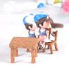 1 sada mini stolů, židlí, nábytku, figurek, řemesel, krajiny, rostlin, miniatur, dekorací, víl, pryskyřičných zahradních ozdob, figurek