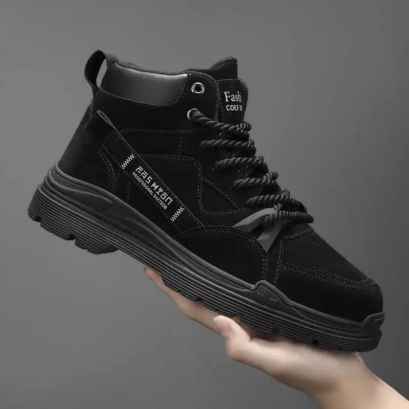Fashion Thick Sole Playform Men's Sports Shoes Trekking Boots Tennis Hiking Man Luxury Man To Man Sneakers School From China